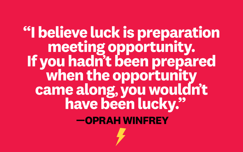 luck and success quote