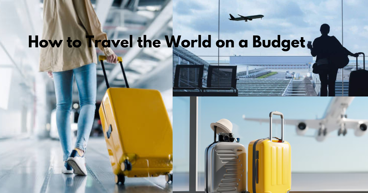 image of aeroplane and travelers